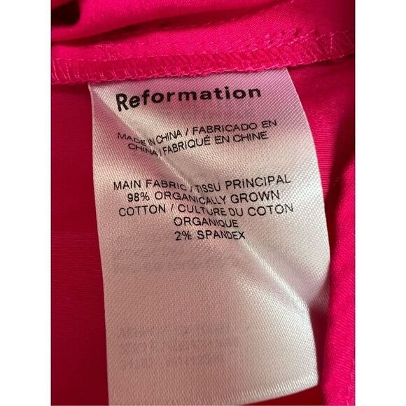 The Reformation Women's Farley Corvette Babydoll Empire Mini Dress Pink Size 2 - Picture 6 of 9